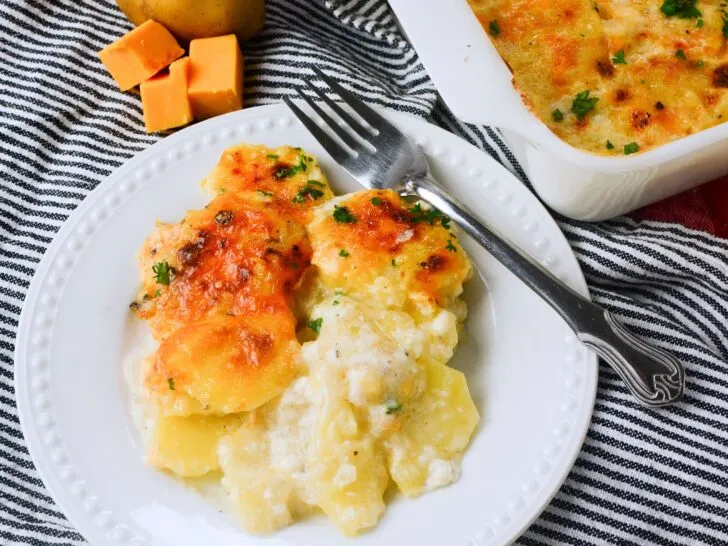 8x8 inch baking dish scalloped potato casserole