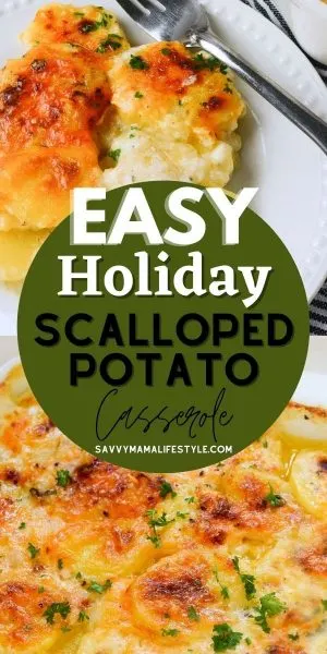 Perfect for any holiday occasion, this Scalloped Potato Casserole is layers of cheese and potato - baked to perfection. Perfect for any holiday occasion, this Scalloped Potato Casserole is layers of cheese and potato - baked to perfection.