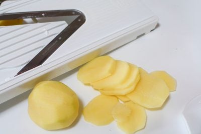 Scalloped Potatoes Using Mandolin Kitchen Tool Scalloped Potatoes Using Mandolin Kitchen Tool