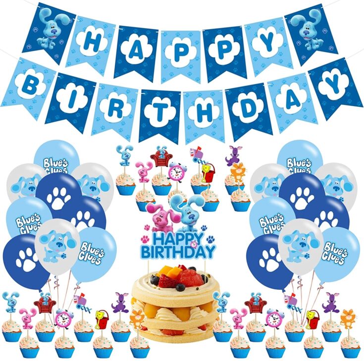 Blue's Clues birthday party decor