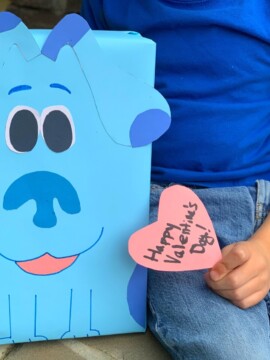 DIY Blue's Clues Valentines Box For Kids