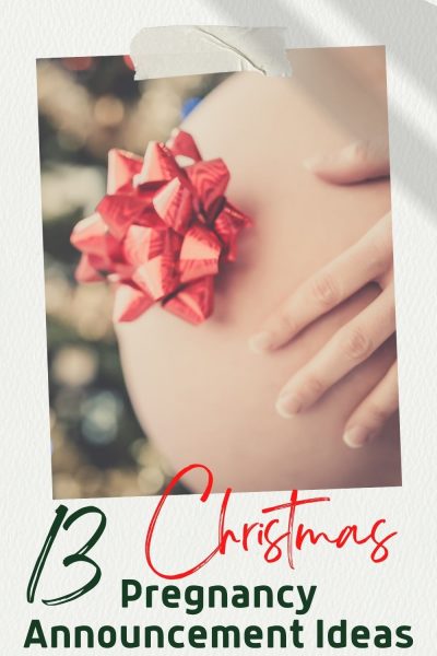 Photo ideas and gifts to make your Christmas pregnancy announcement super special for the holiday season. 