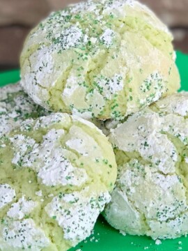 Green Key Lime Crinkle Cookie Recipe