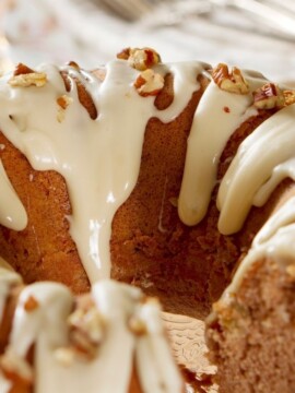 Rum Glazed Pecan Pound Cake