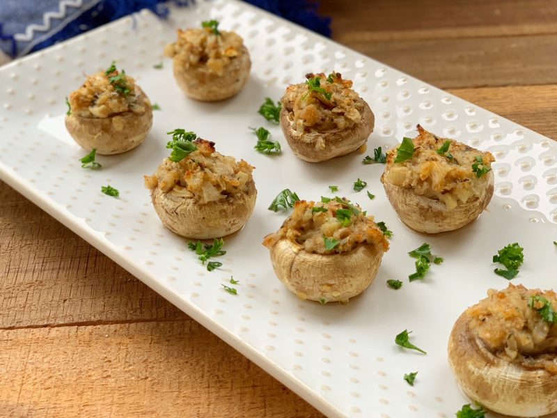 OvenBaked Stuffed Mushrooms (With Mushroom Stem Stuffing)