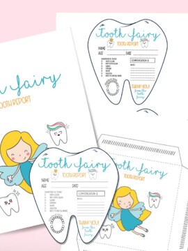 Free printable tooth fairy note and receipt