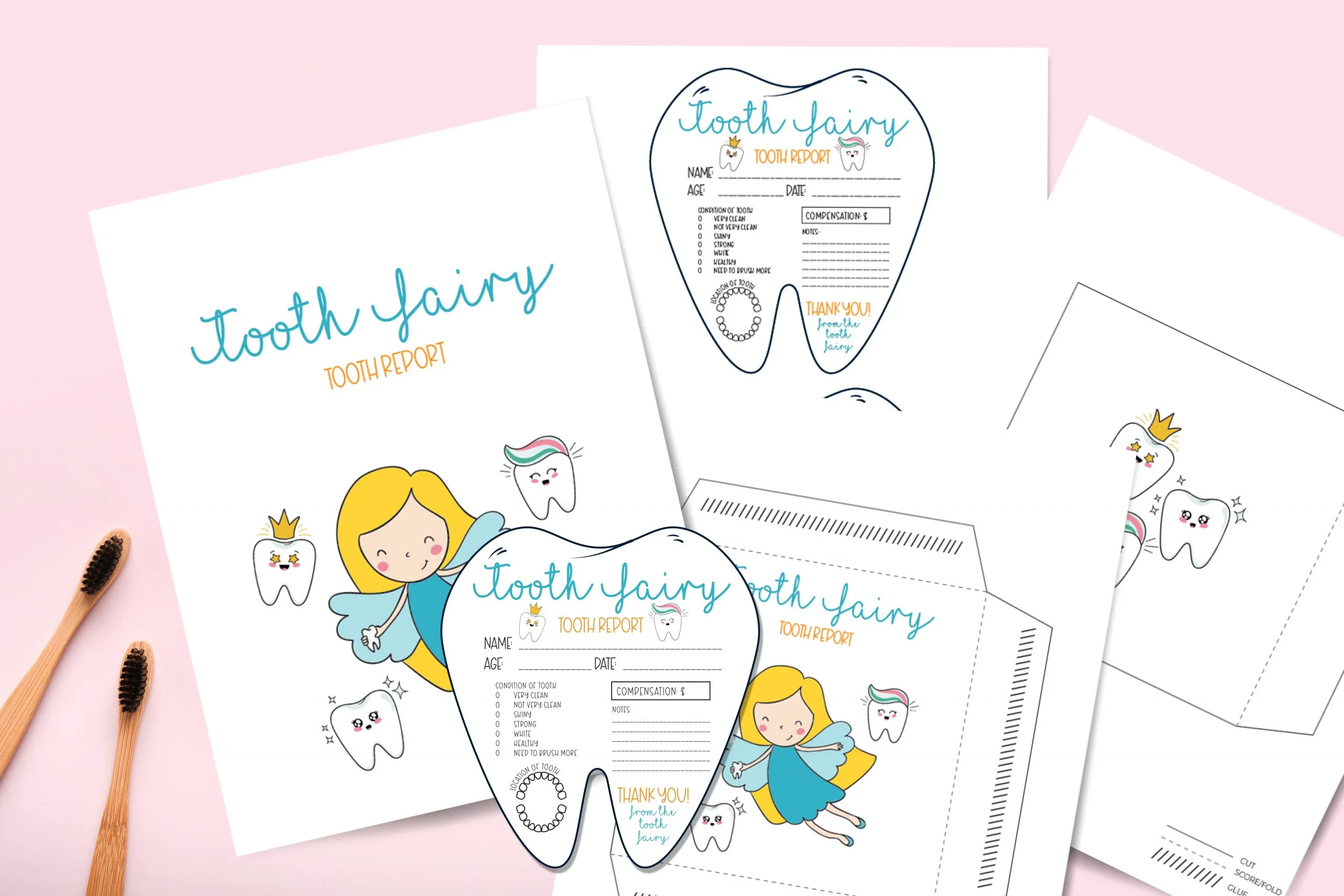 Free printable tooth fairy note and receipt