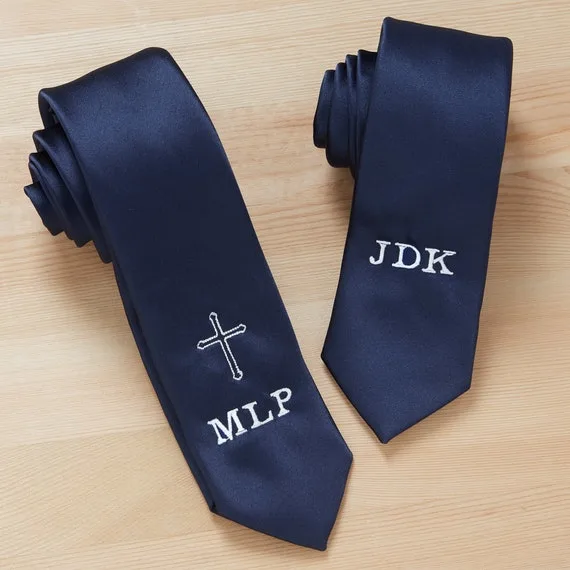 Image for First Holy Communion Embroidered Boys Tie Personalized | Etsy