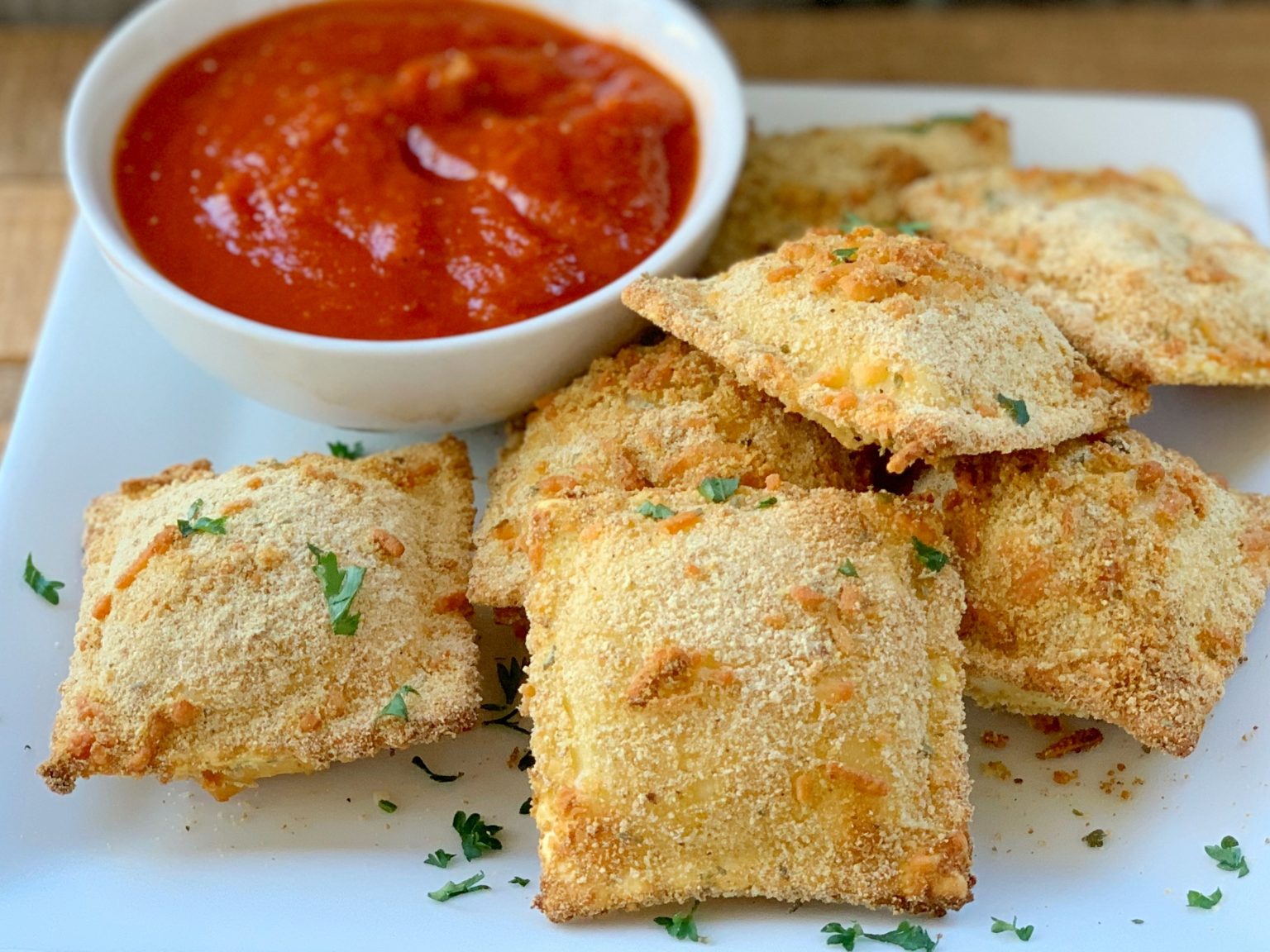 Easy Oven Fried Ravioli Appetizer