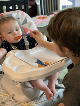 How preschoolers can help with baby in the house