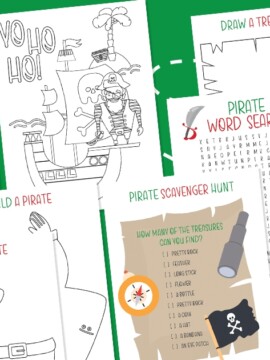 Free Pirate Coloring Pages & Activities