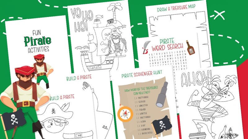 FREE Pirate Coloring Pages &amp; Activities (Perfect For Pirate Kids Party!)