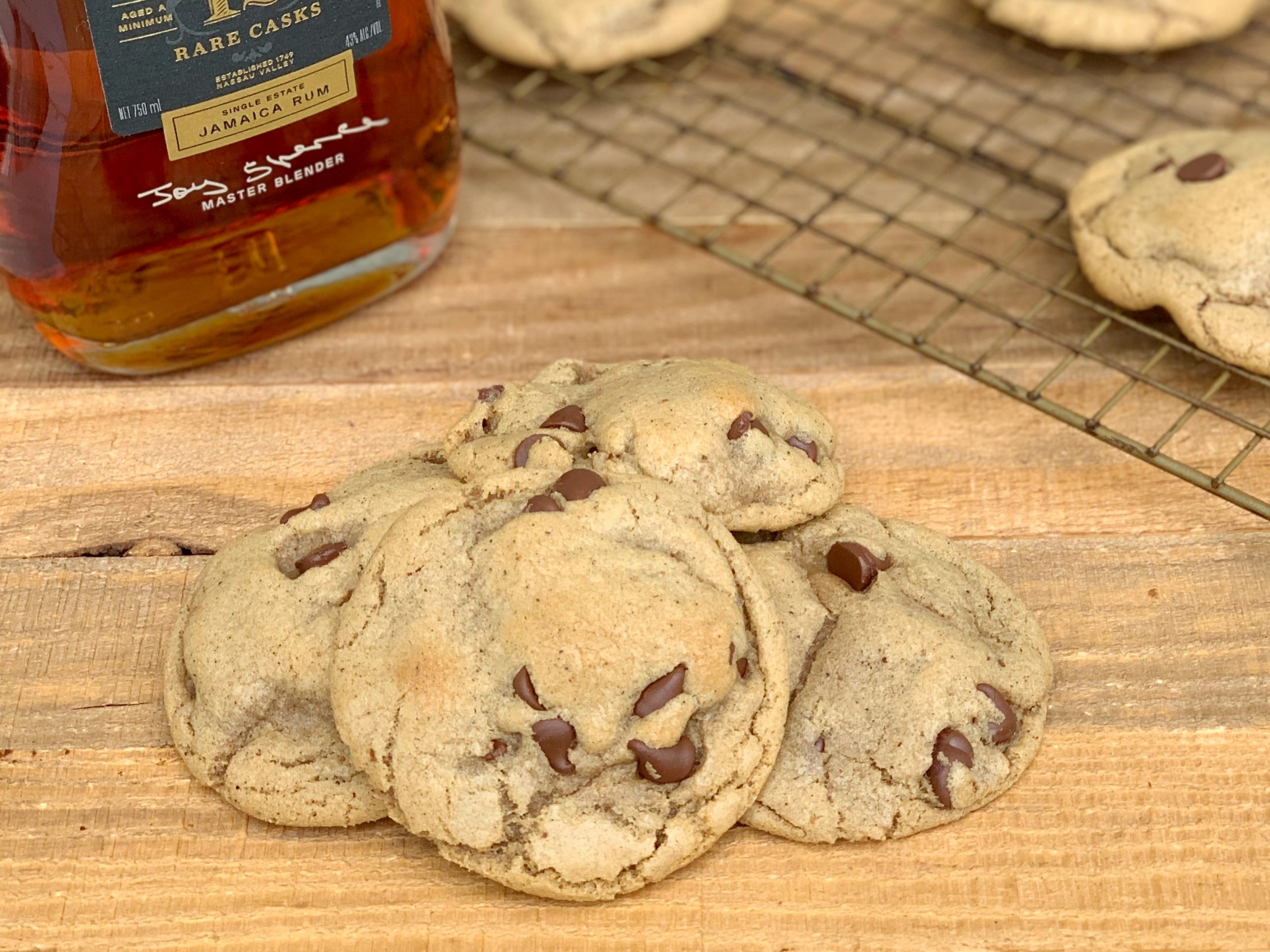 Spiced Rum Chocolate Chip Cookies Recipe