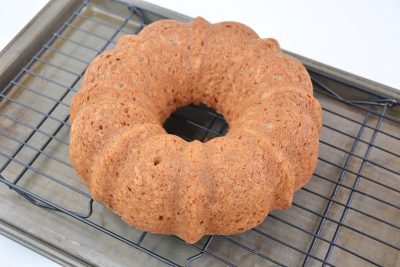 Let the cake cool completely on wire rack Let the cake cool completely on wire rack