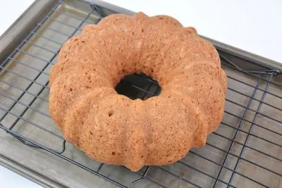 Let the cake cool completely on wire rack