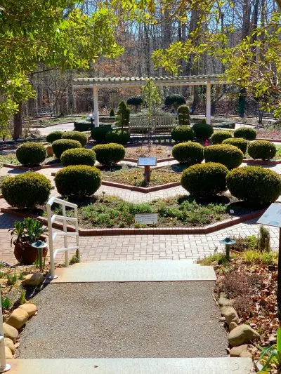 Touring the gardens
