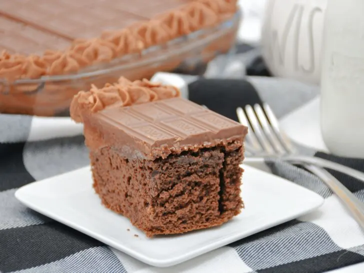 Hershey Bar Chocolate Sheet Cake