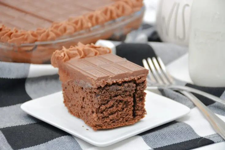 Hershey Bar Chocolate Sheet Cake