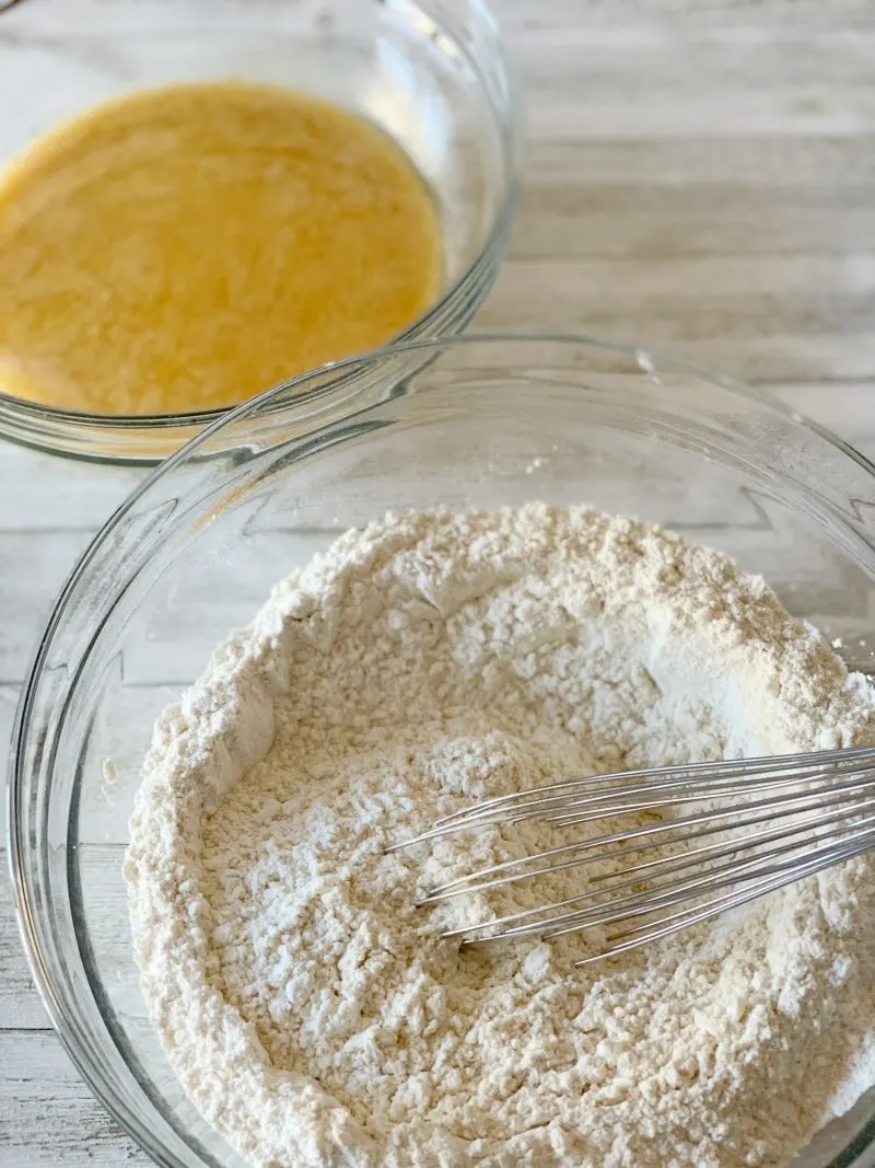 Alternating Rum Mixture With Dry Ingredients