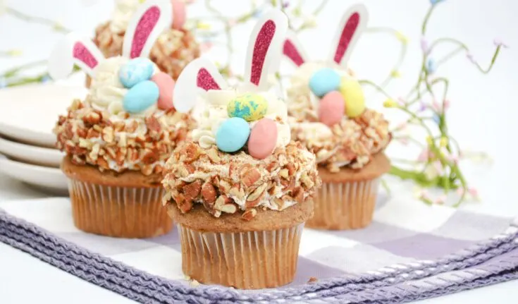 Easter Bunny Carrot Cake Cupcake Recipe