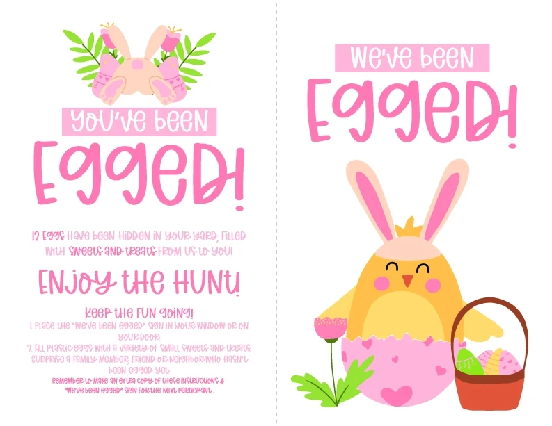 You've Been Egged Neighborhood Easter Game 