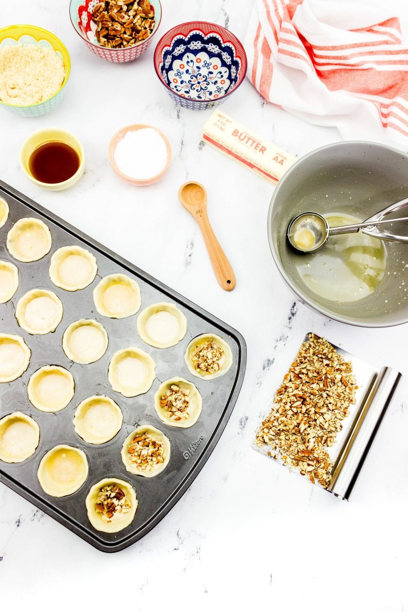 Adding Pecan Pie Filling