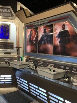 Star Wars custom lightsaber at Disney World