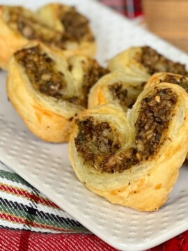 Mushroom Palmier Appetizer Recipe With Puff Pastry