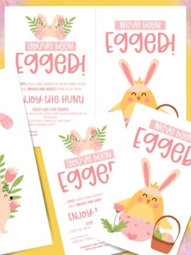 Printable "You've Been Egged" Easter Game