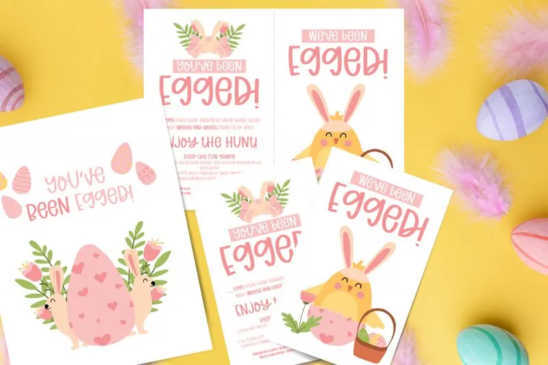 Printable "You've Been Egged" Easter Game
