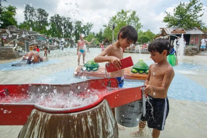 Kids playing at Dollywood's waterpark