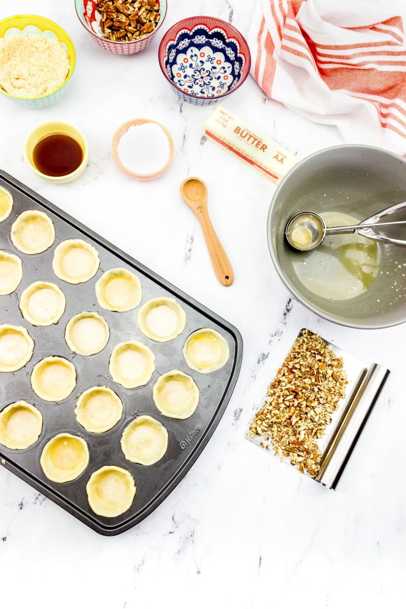 Placing Dough In Muffin Tin