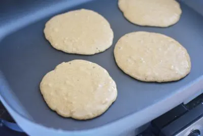 Cooking Gingerbread Pancakes on griddle