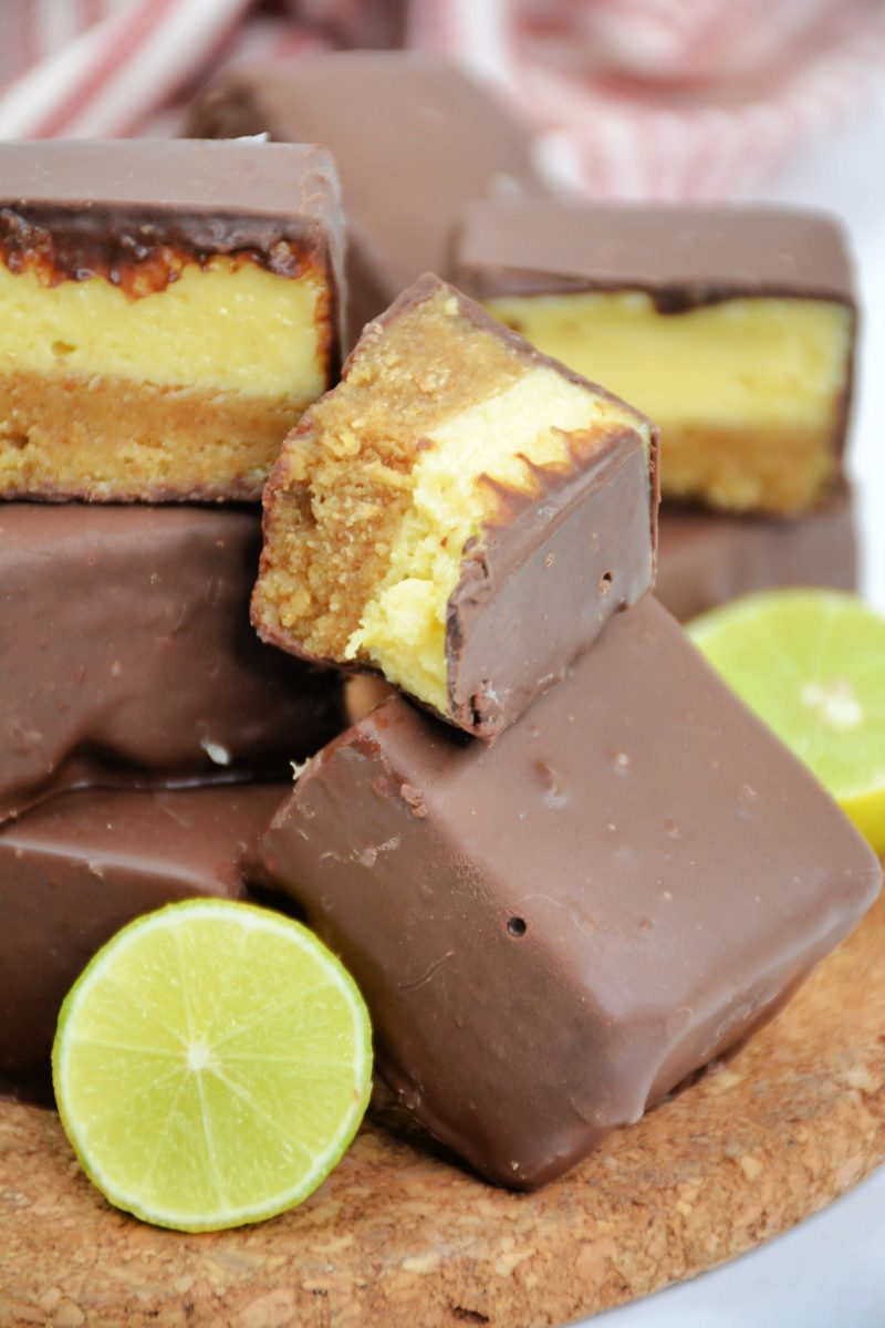 Chocolate-Covered Key Lime Pie Bites