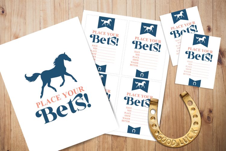 FREE Printable Kentucky Derby Betting Cards