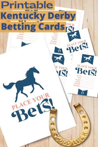 FREE Printable Kentucky Derby Betting Cards