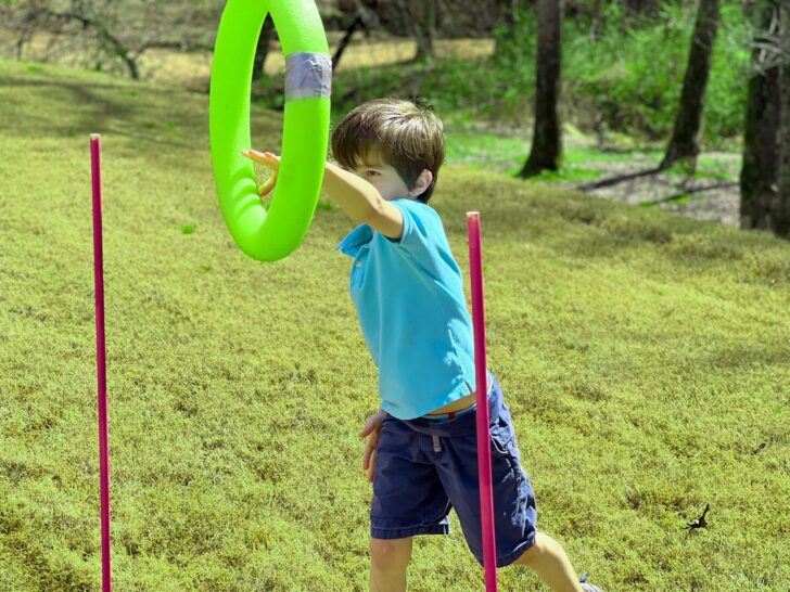 Pool Noodle Ring Toss Tutorial: Kids Backyard Play Idea