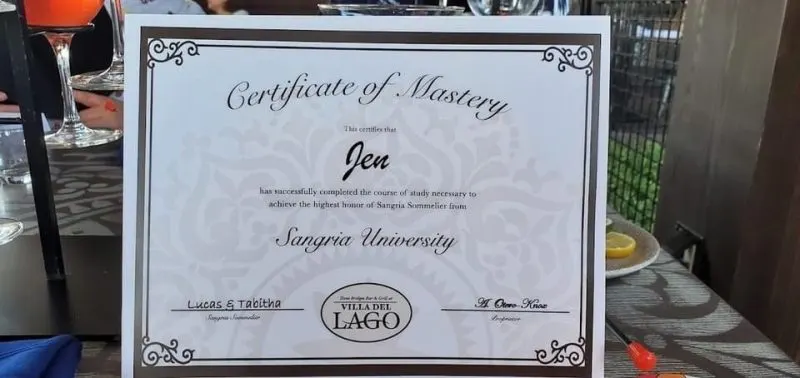 Certificate of Completion