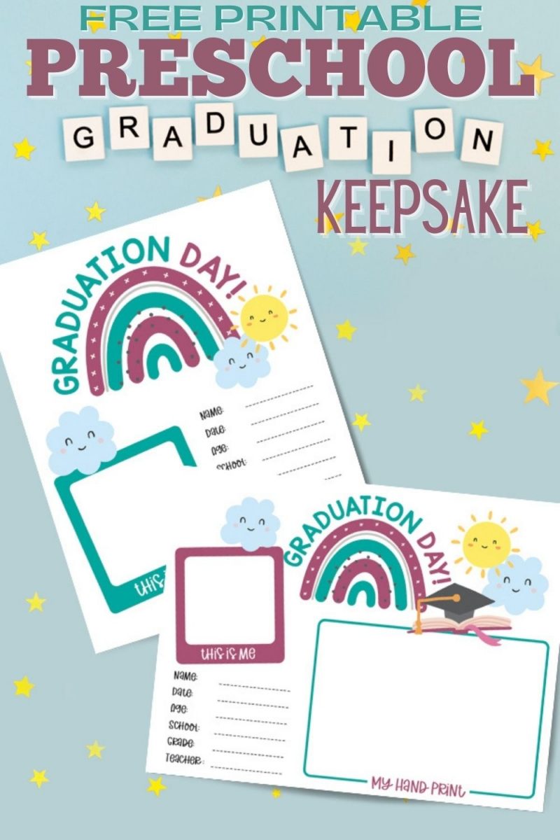 Grab your FREE printable preschool graduation keepsake to commemorate the special occasion!