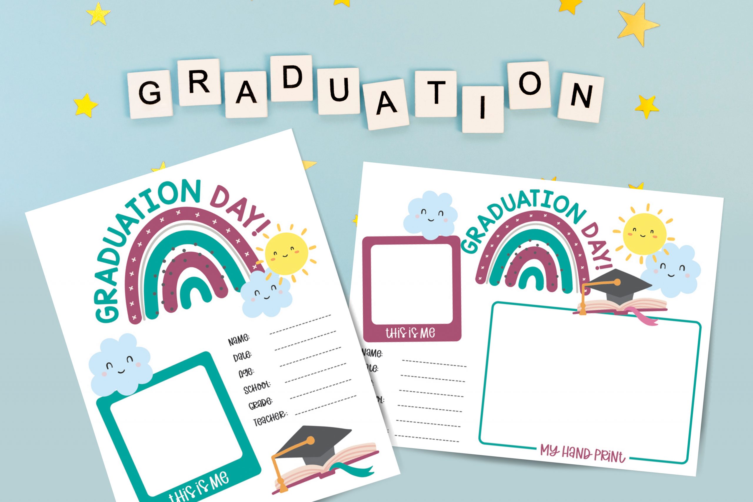 Printable Graduation Certificates 2 Unique Designs Preschool Graduation 