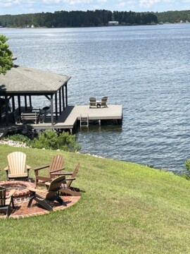 Lake Sinclair view from rental house