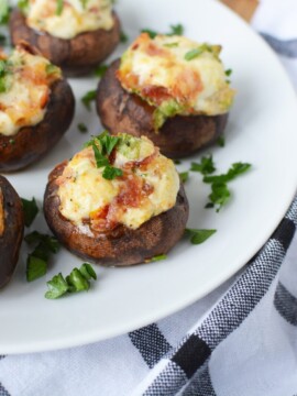 Bacon and Fontina Cheese Stuffed Mushroom Recipe