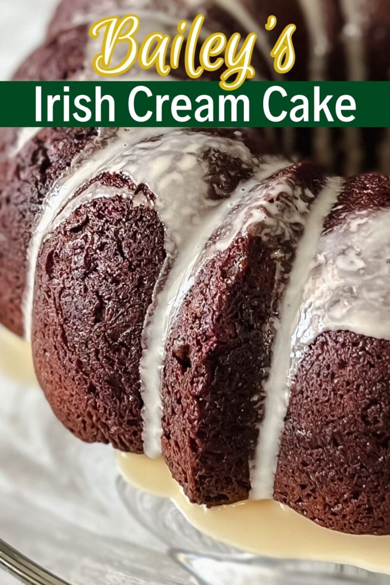 How to make a classic Bailey's Irish Cream Cake - using chocolate fudge cake mix!