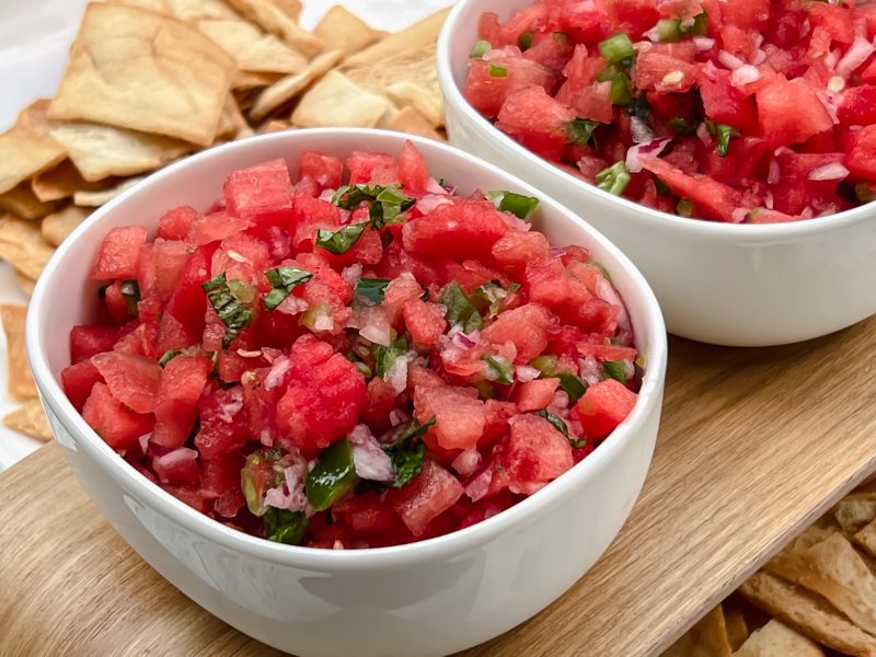 Easy Watermelon Salsa recipe for summer