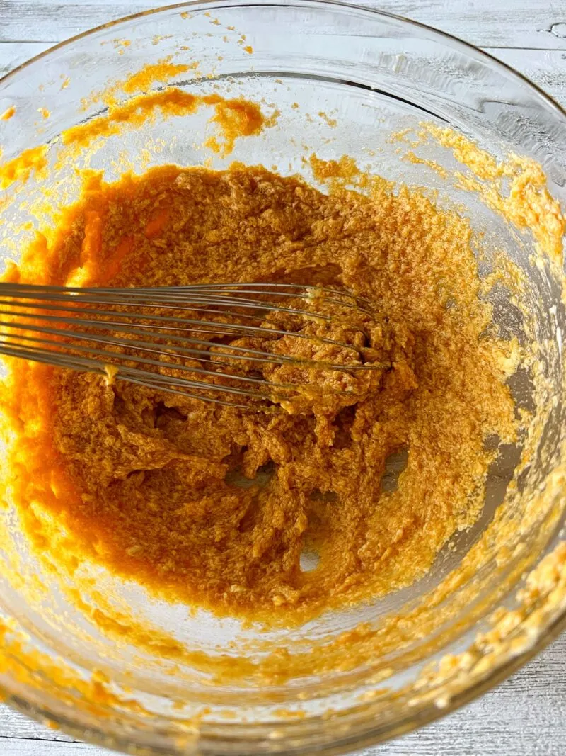 Wet pumpkin mixture ingredients