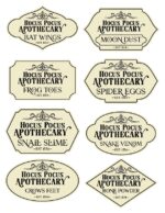 FREE Party Apothecary Halloween Labels