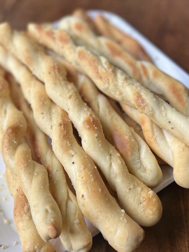 breadsticks are easy with pizza dough