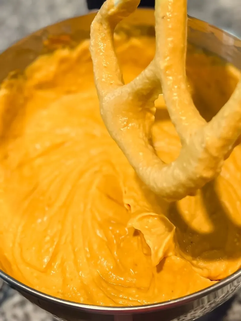 Pumpkin cheesecake batter