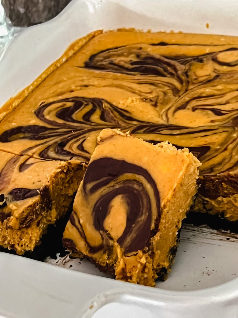 Pumpkin Chocolate Cheesecake Dessert Bars