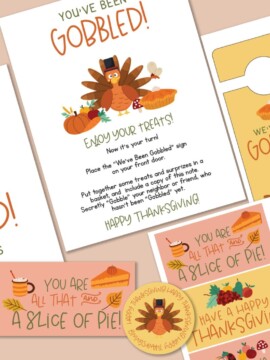 You've Been Gobbled Printable Thanksgiving Game